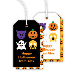 Halloween Emoji Hanging Gift Tags